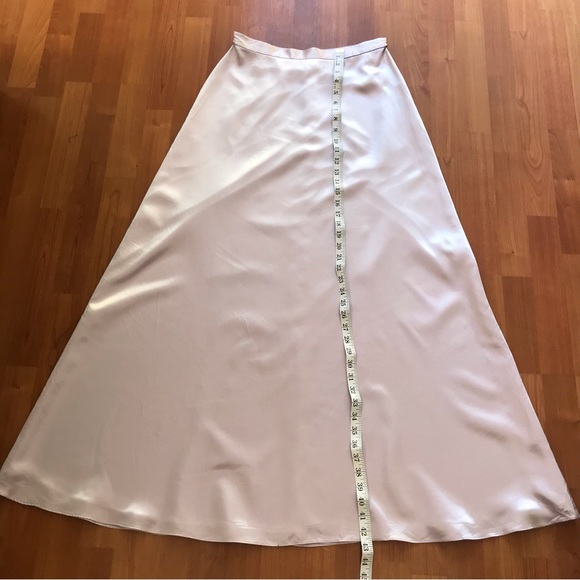 💕HOST PICK💕ALAGO | Lilac Purple Satin A-Line Maxi Formal Occasion Skirt Sz 10 - Picture 13 of 17